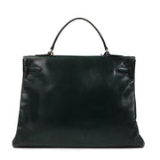 Hermès Vintage Kelly Green Patent Leather GHW