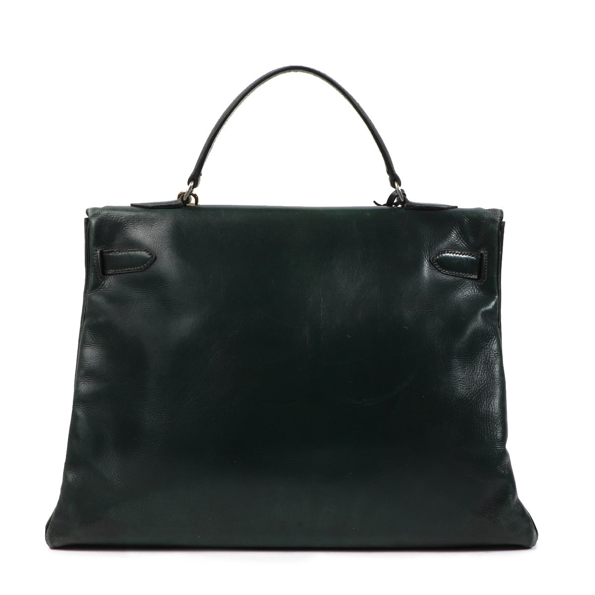 Hermès Vintage Kelly Green Patent Leather GHW