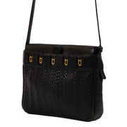 Delvaux Black Toile de Cuir Fuiraire Crossbody Bag