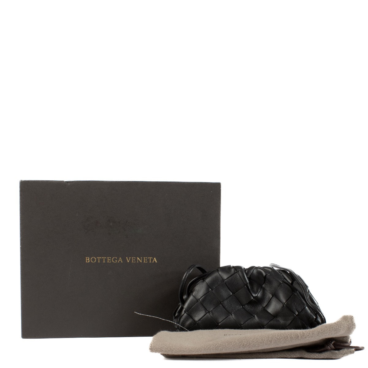 authentic preloved Bottega Veneta Black Micro Pouch on Labellov.com