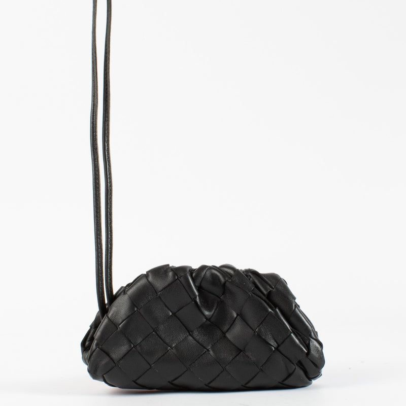 authentic preloved Bottega Veneta Black Micro Pouch on Labellov.com