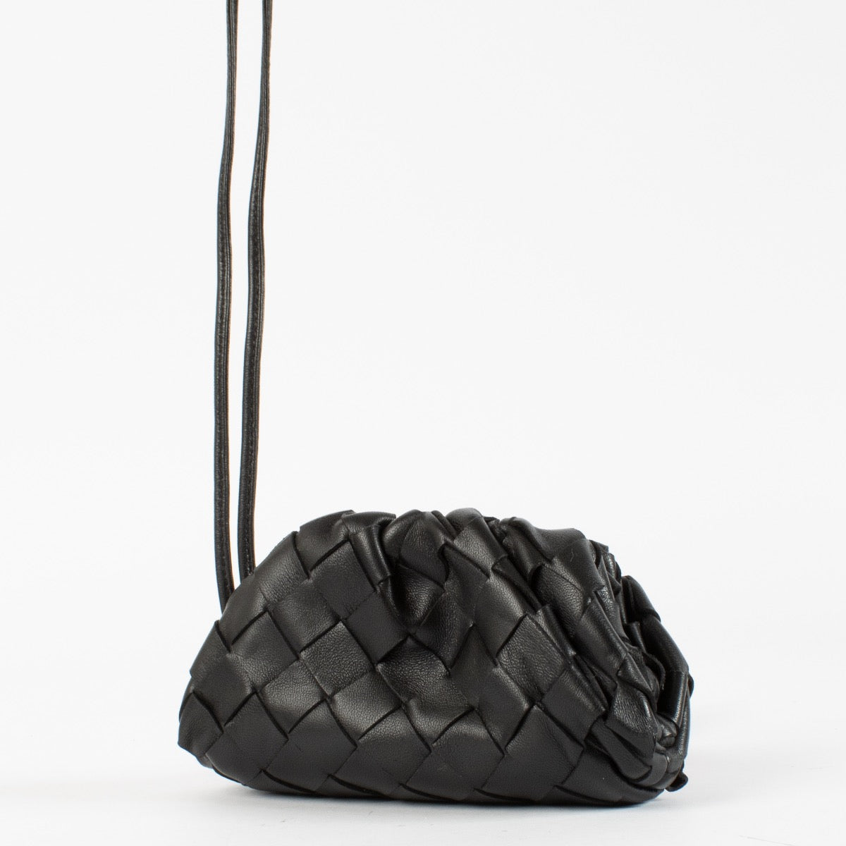 authentic preloved Bottega Veneta Black Micro Pouch on Labellov.com