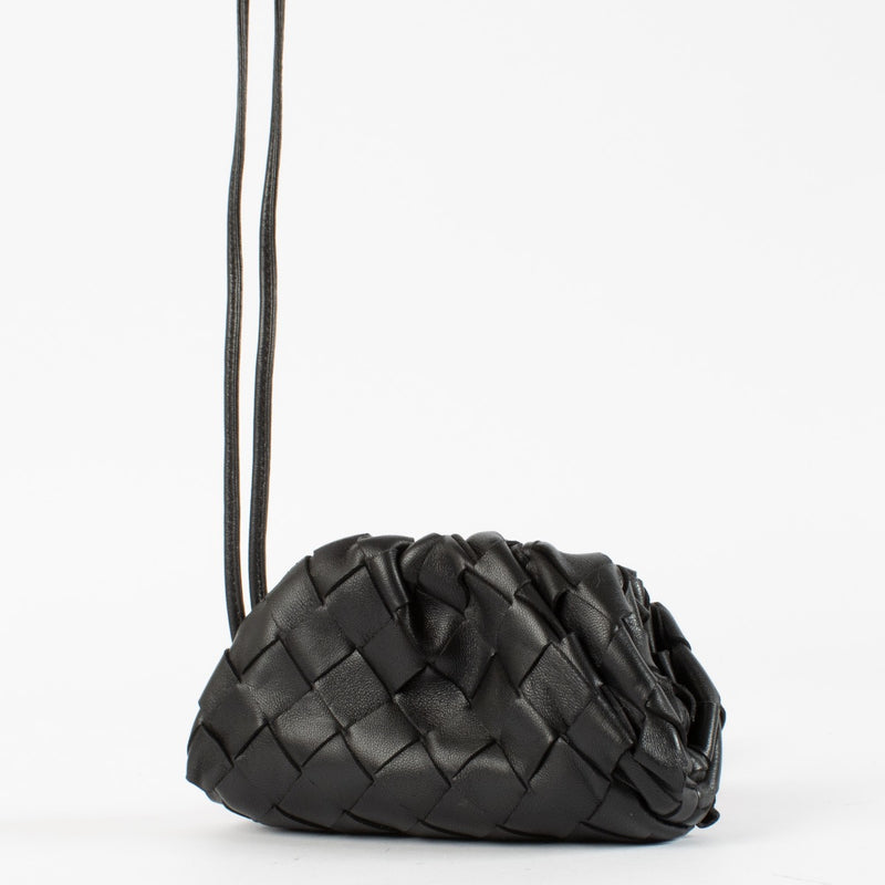 authentic preloved Bottega Veneta Black Micro Pouch on Labellov.com