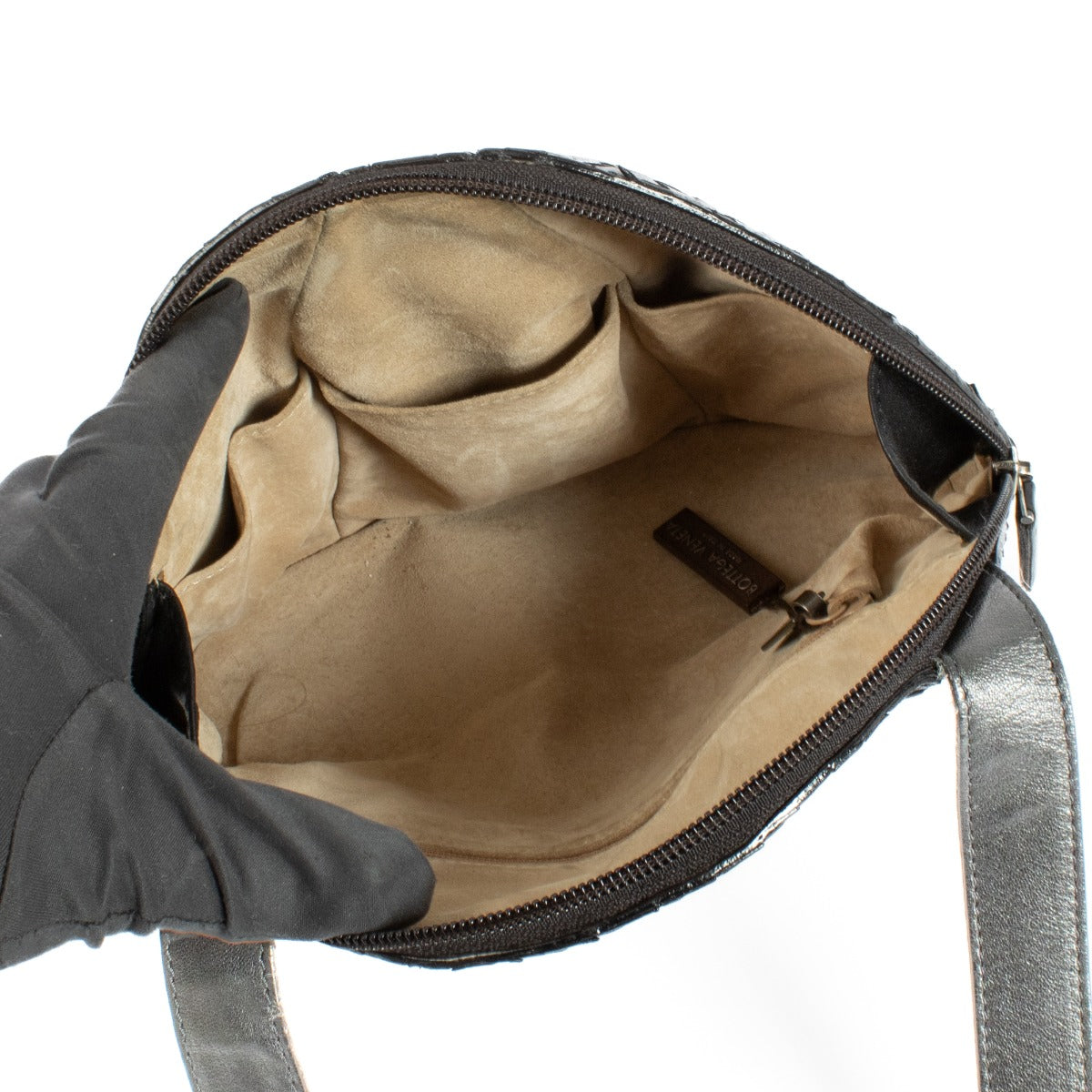 Sac bandoulière Intrecciato noir Bottega Veneta