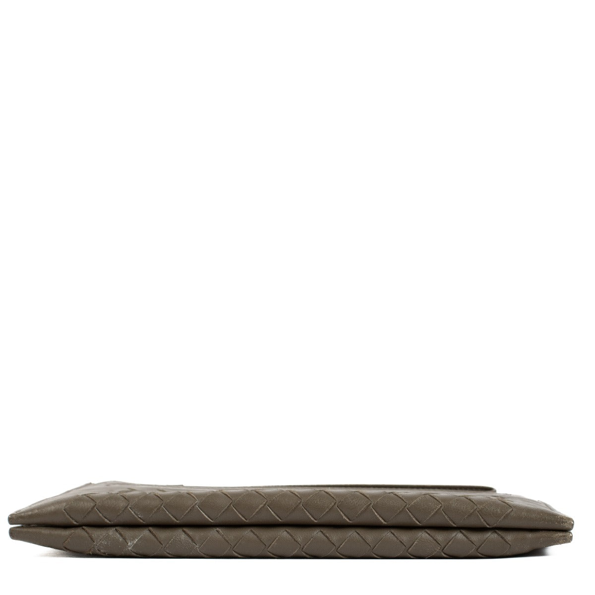 Bottega Veneta Taupe Intrecciato Etui met rits