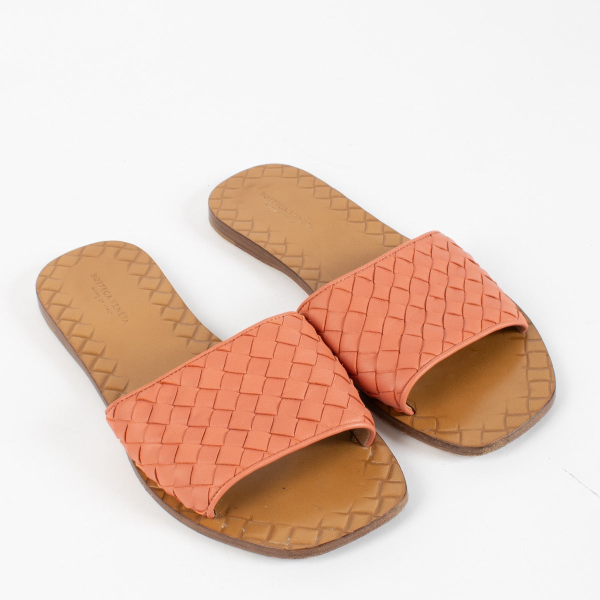 authentic preloved Bottega Veneta Pink Slides - Size 37 on Labellov.com