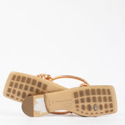 authentic preloved Bottega Veneta Rosé Knotted Sandals on Labellov.com