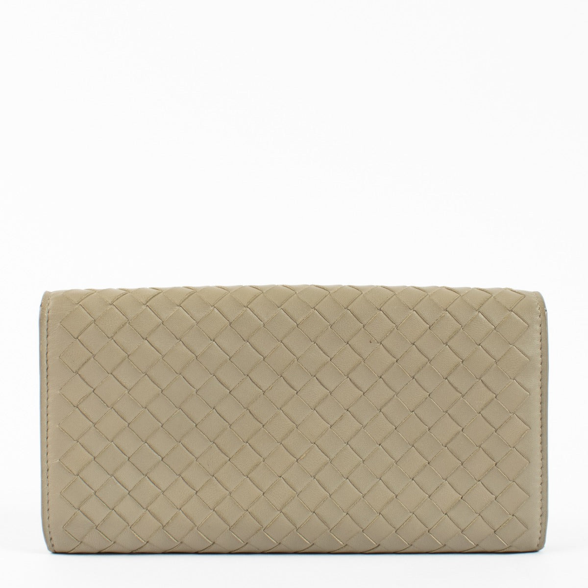 Bottega Veneta Taupe Lange Portemonnee