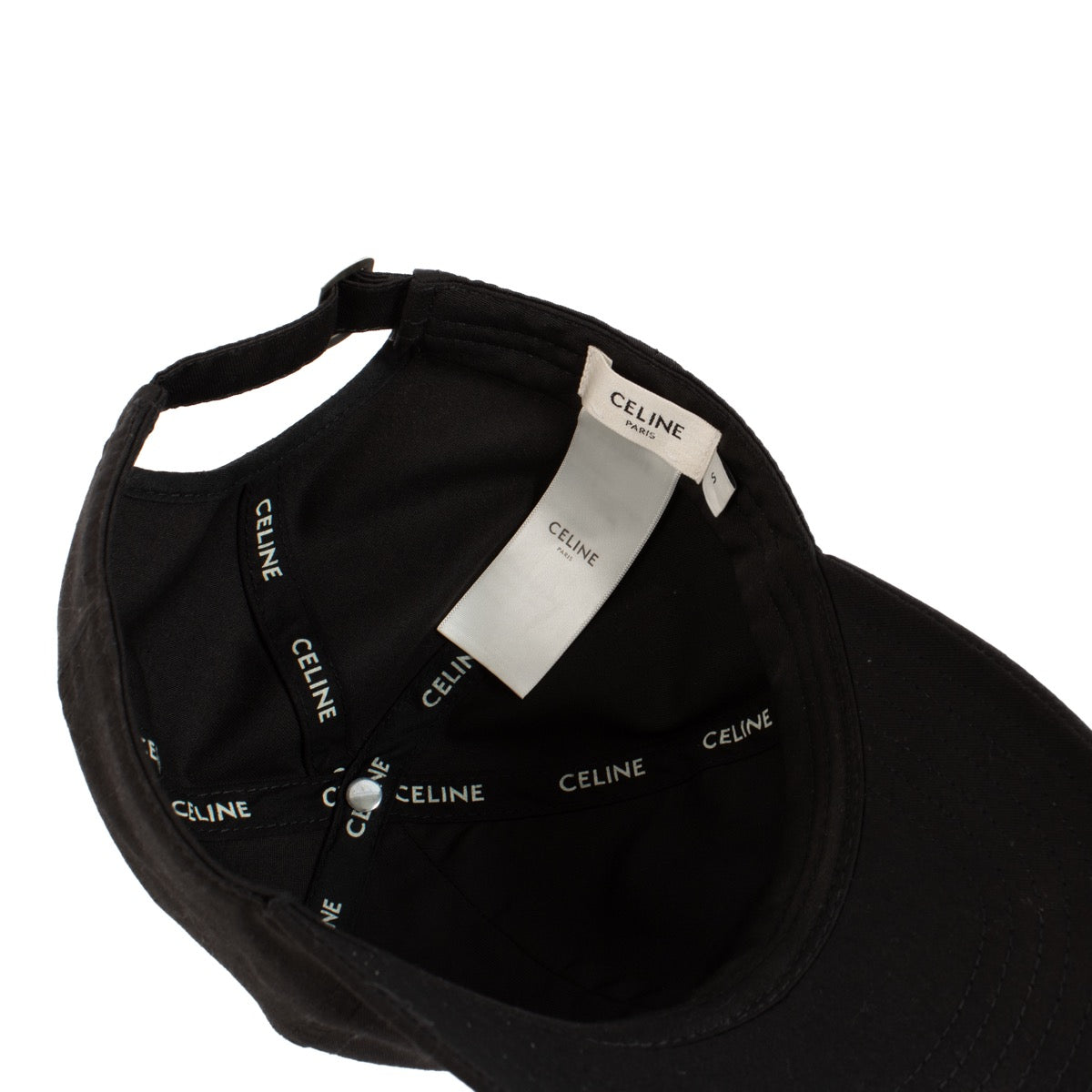 shop 100% authentic second hand Celine Black Logo Cap - Size S on Labellov.com