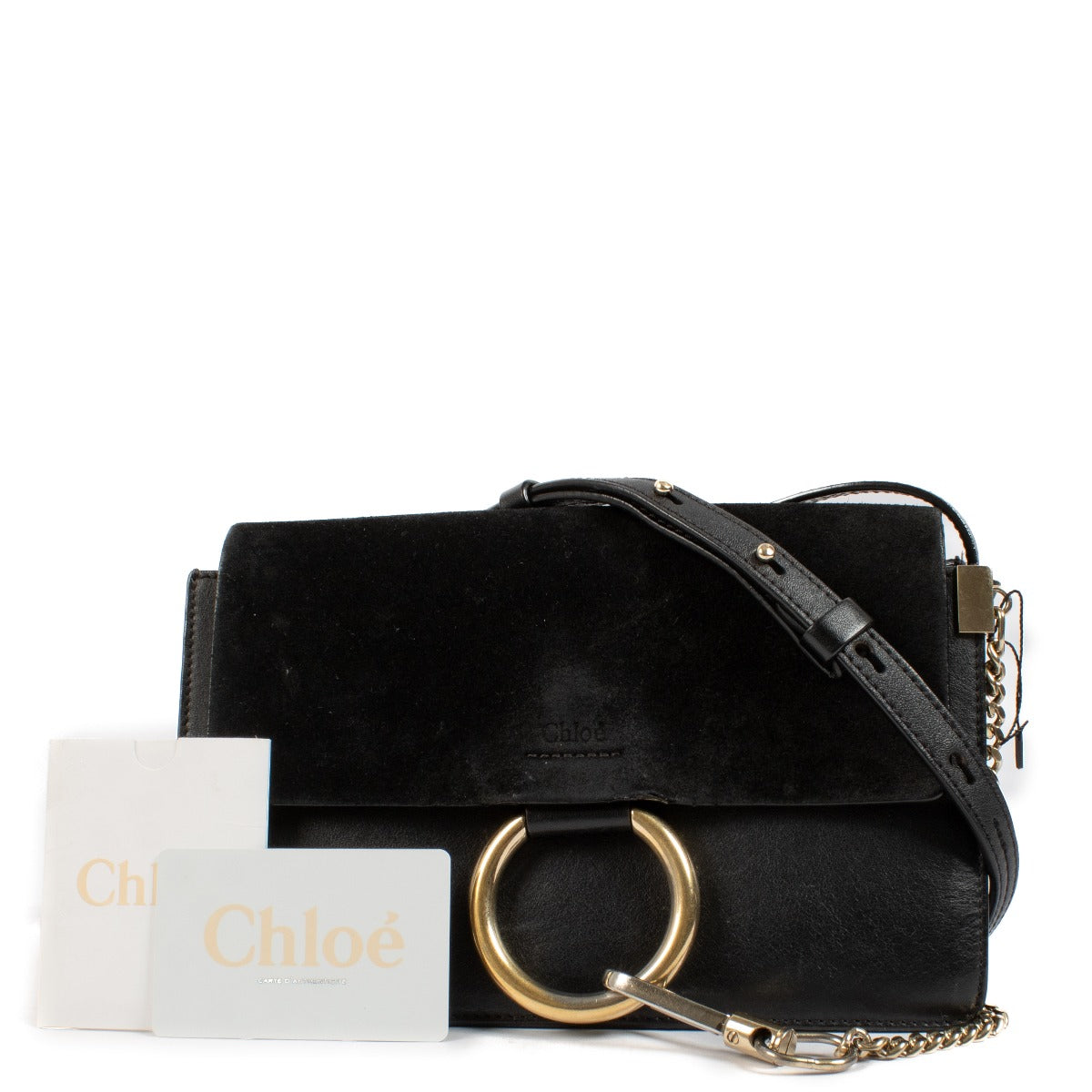shop 100% authentic second hand Chloé Black Small Faye Bag on Labellov.com