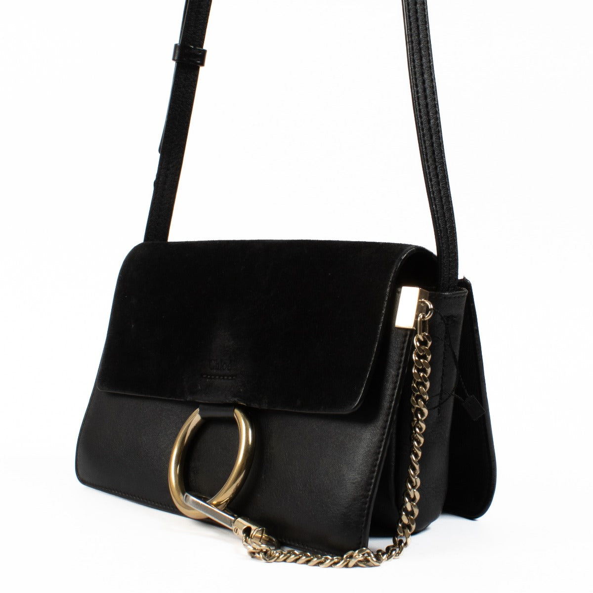 shop 100% authentic second hand Chloé Black Small Faye Bag on Labellov.com