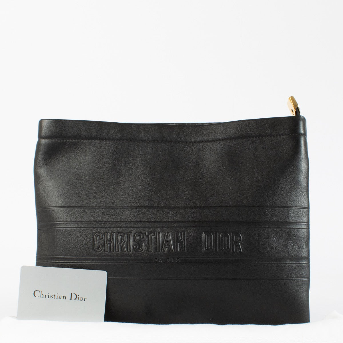 authentic preloved Christian Dior Black Clutch on Labellov.com