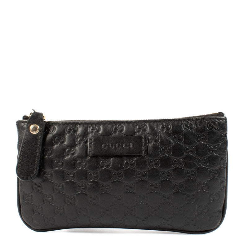 shop 100% authentic second hand Gucci Black Guccissima Key Pouch on Labellov.com