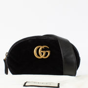 authentic preloved Gucci Black Velvet Marmont Belt Bag on Labellov.com