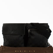 Gucci Black GG Canvas Belt Bag