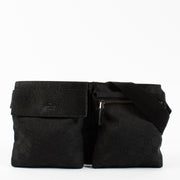 Gucci Black GG Canvas Belt Bag