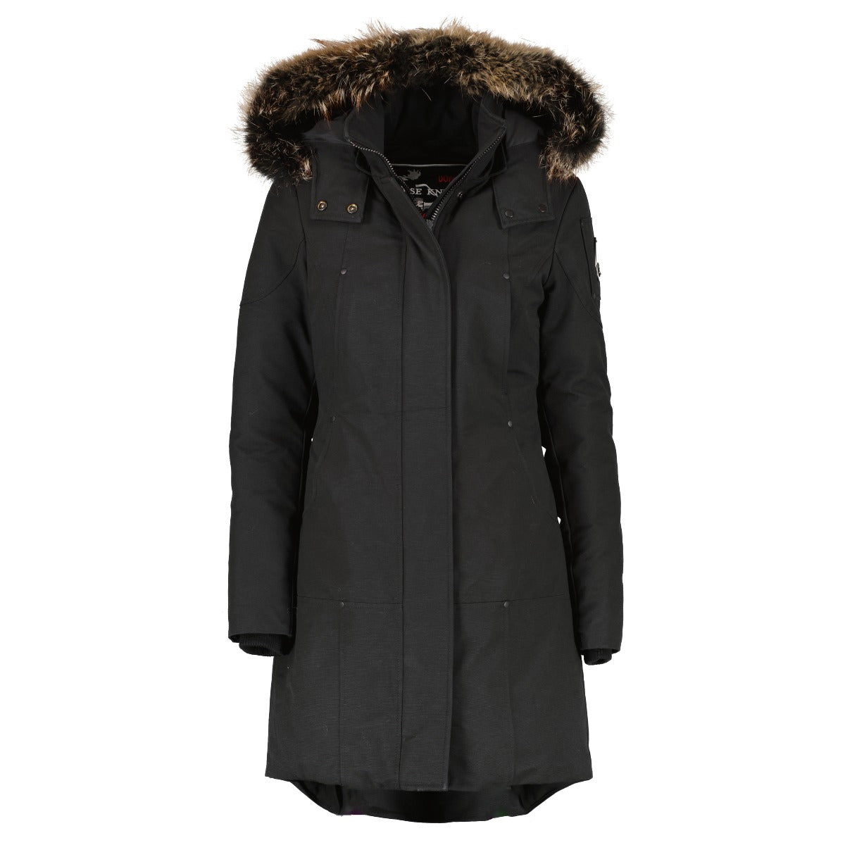 Moose Knuckles Black Gold Stirling Fur Parka Jacket