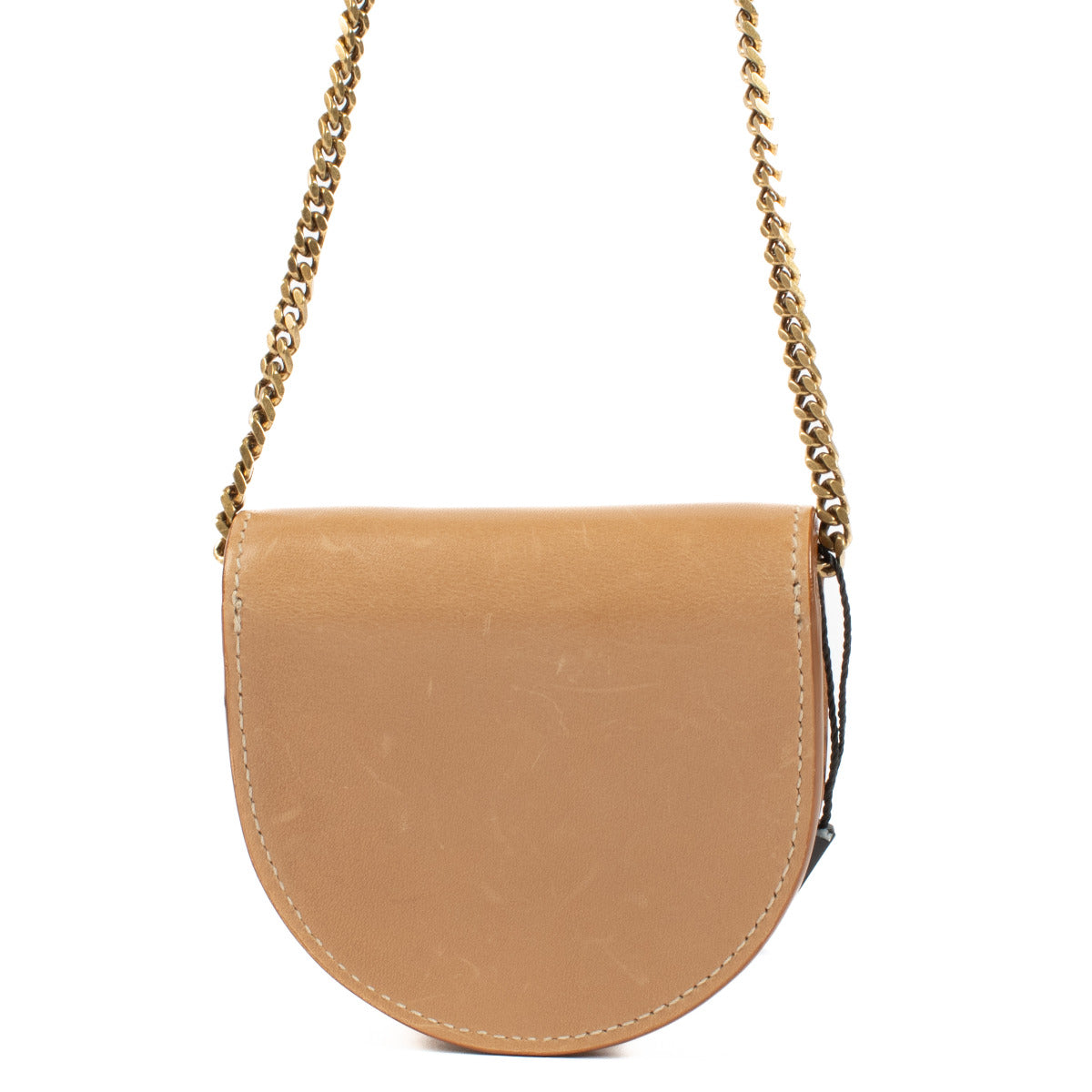Saint Laurent Beige Baby Kaia Ketting Portemonnee