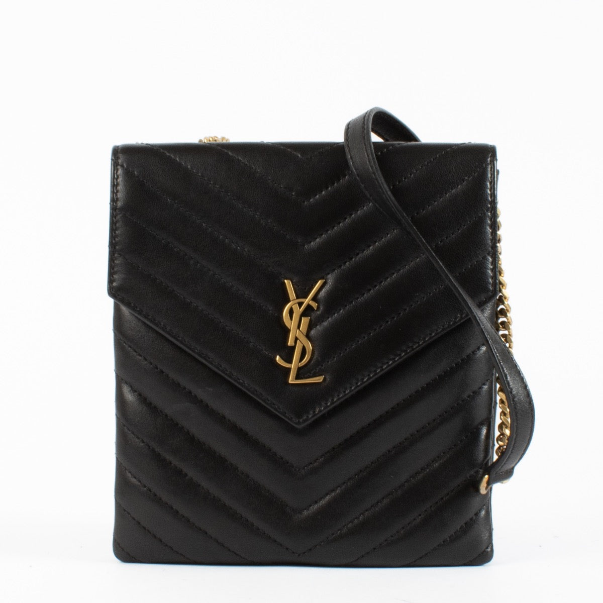 authentic preloved Saint Laurent Black Double Flap Bag on Labellov.com