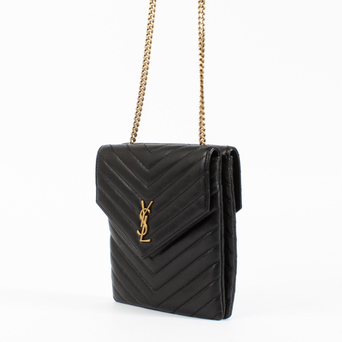 authentic preloved Saint Laurent Black Double Flap Bag on Labellov.com