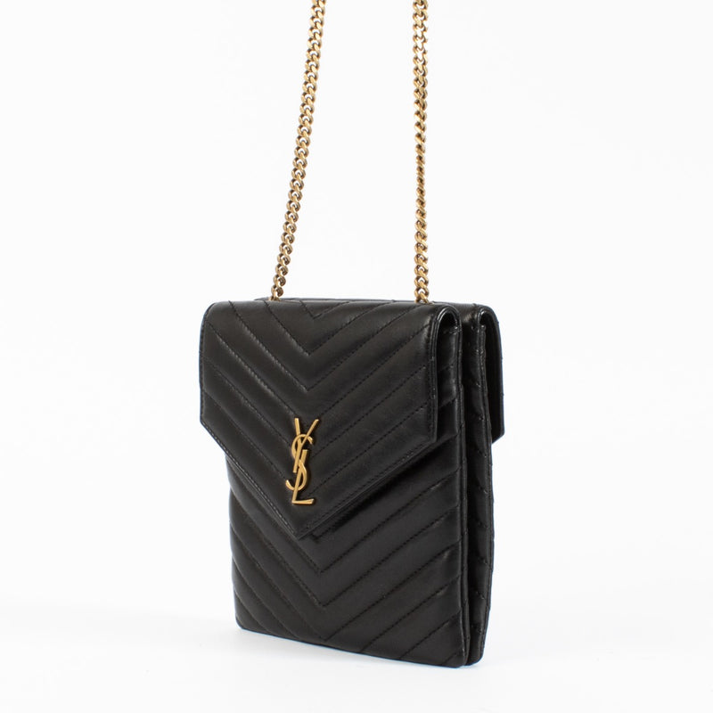 authentic preloved Saint Laurent Black Double Flap Bag on Labellov.com