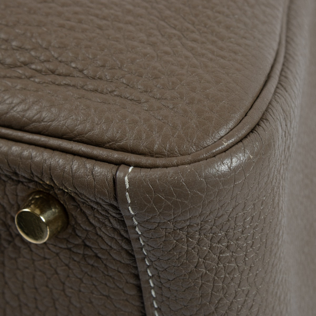 Hermès Lindy 30 Etoupe Clemence PHW