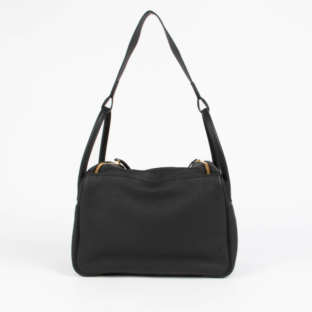 Hermès Lindy 30 Black Clemence GHW