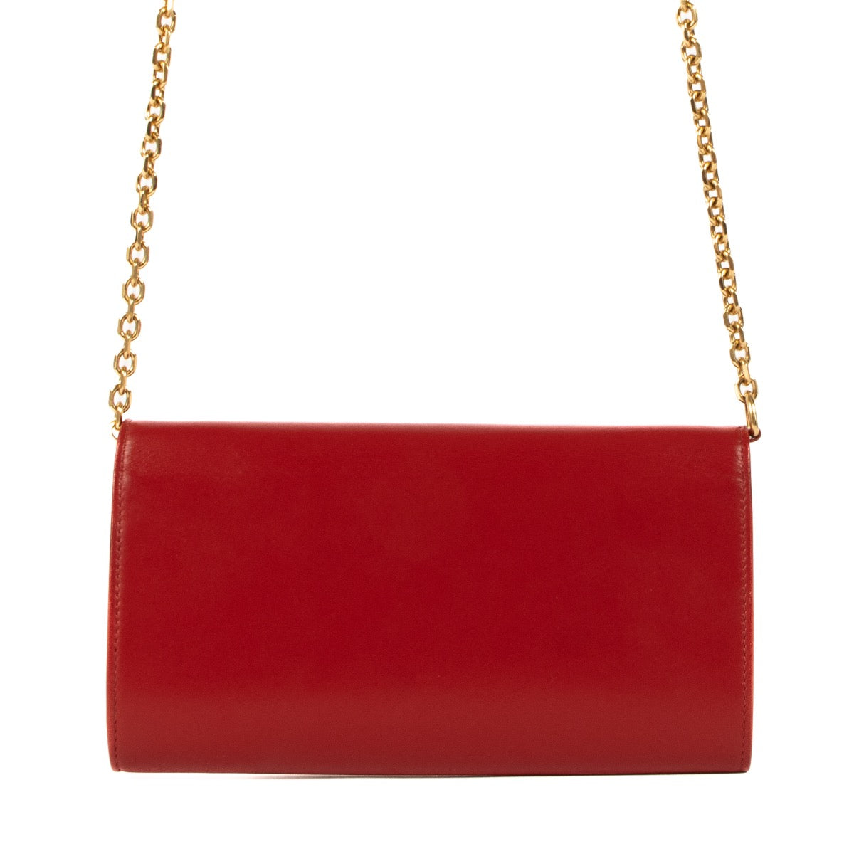 Shop 100% authentic second-hand Celine Red Wallet On Chain on Labellov.com