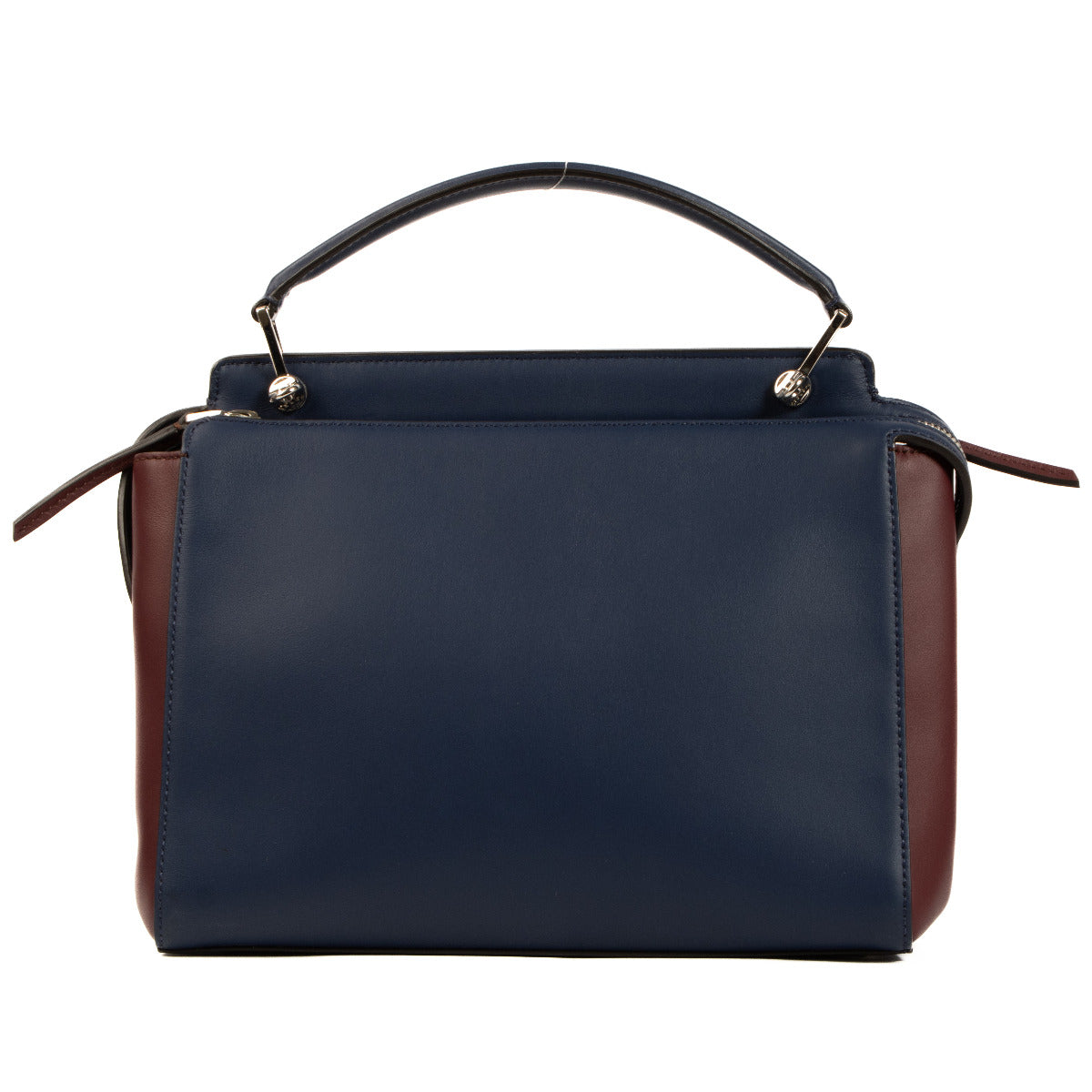 Sac DotCom en cuir bicolore avec surpiqûres Fendi