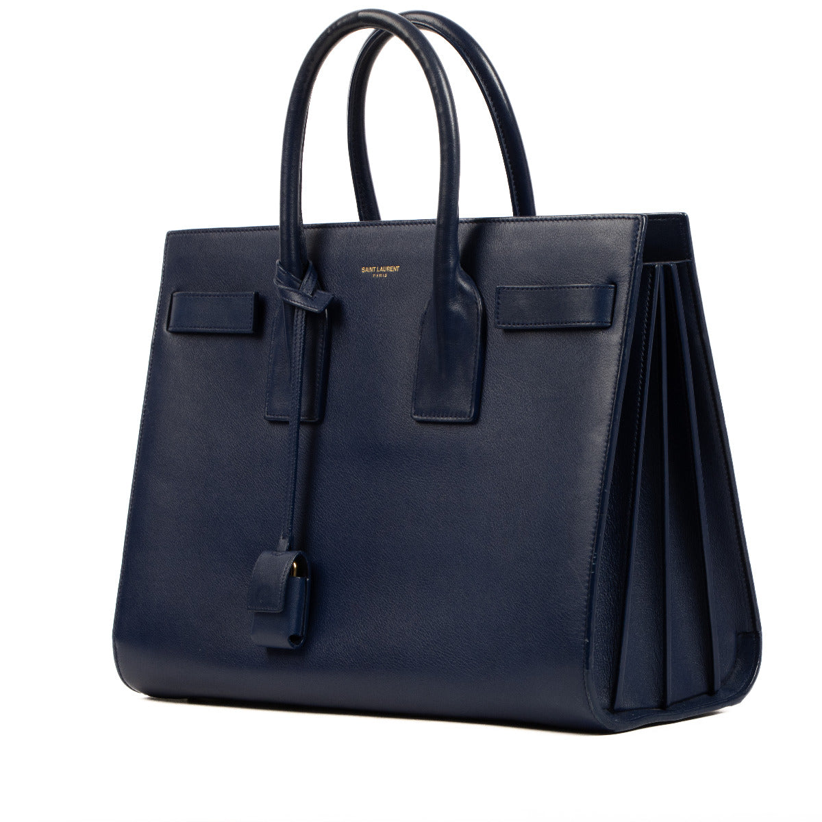Saint Laurent Navy Blue Sac de Jour Small Handbag