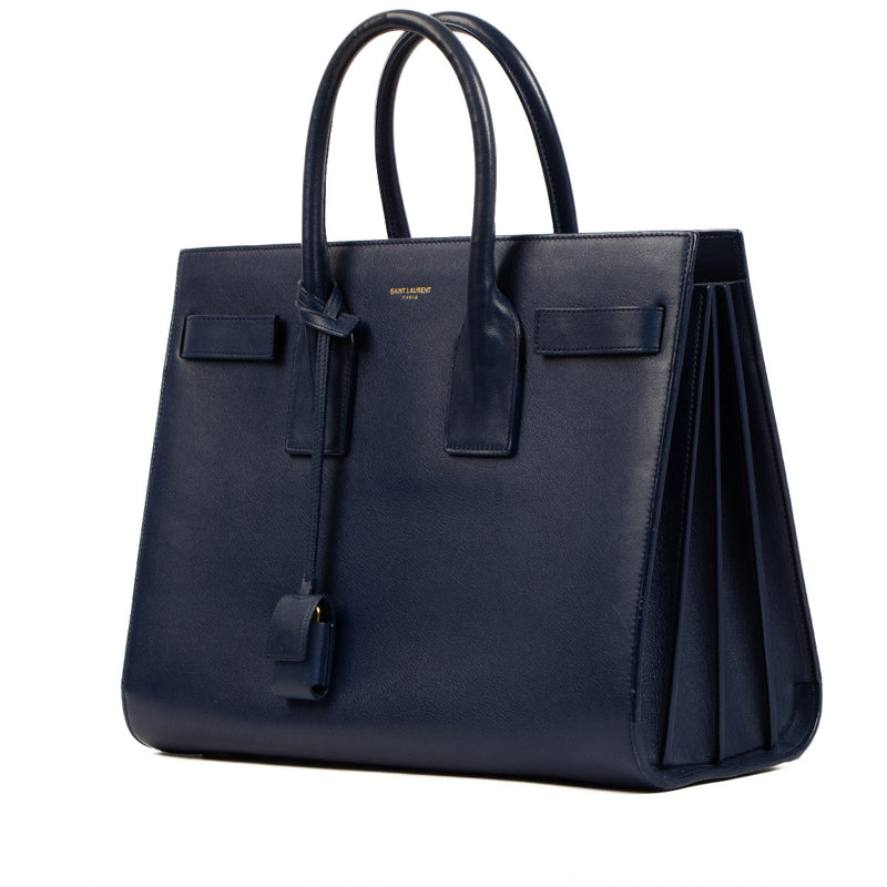 Saint Laurent Marineblauwe Sac de Jour Kleine Handtas