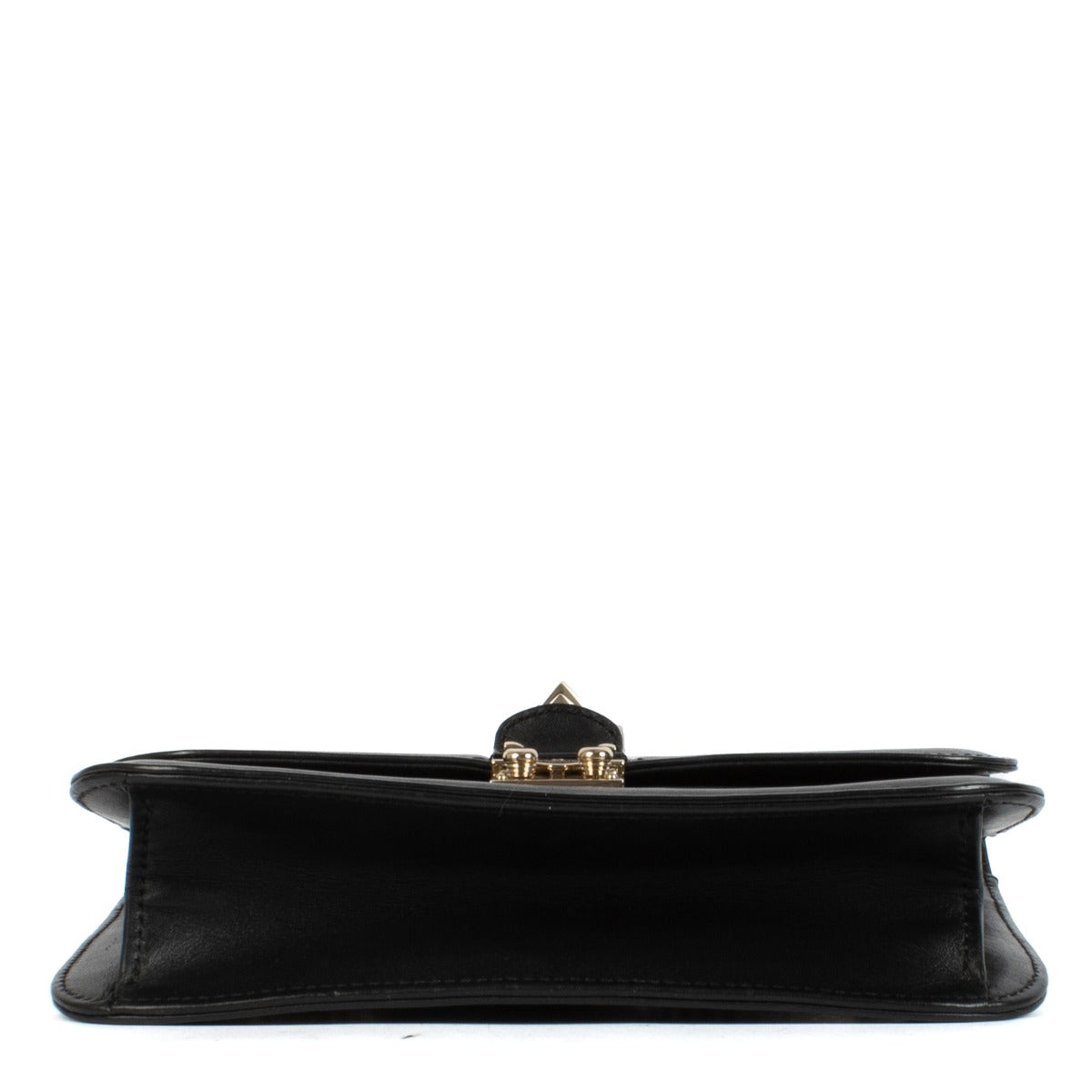 Valentino Garavani Black Calfskin Medium Glam Lock Bag
