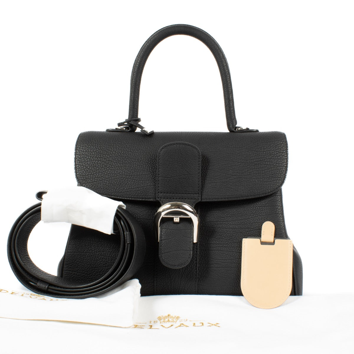 Shop 100% authentic secondhand Delvaux Black Cripsy Calf Brillant MM on Labellov.com