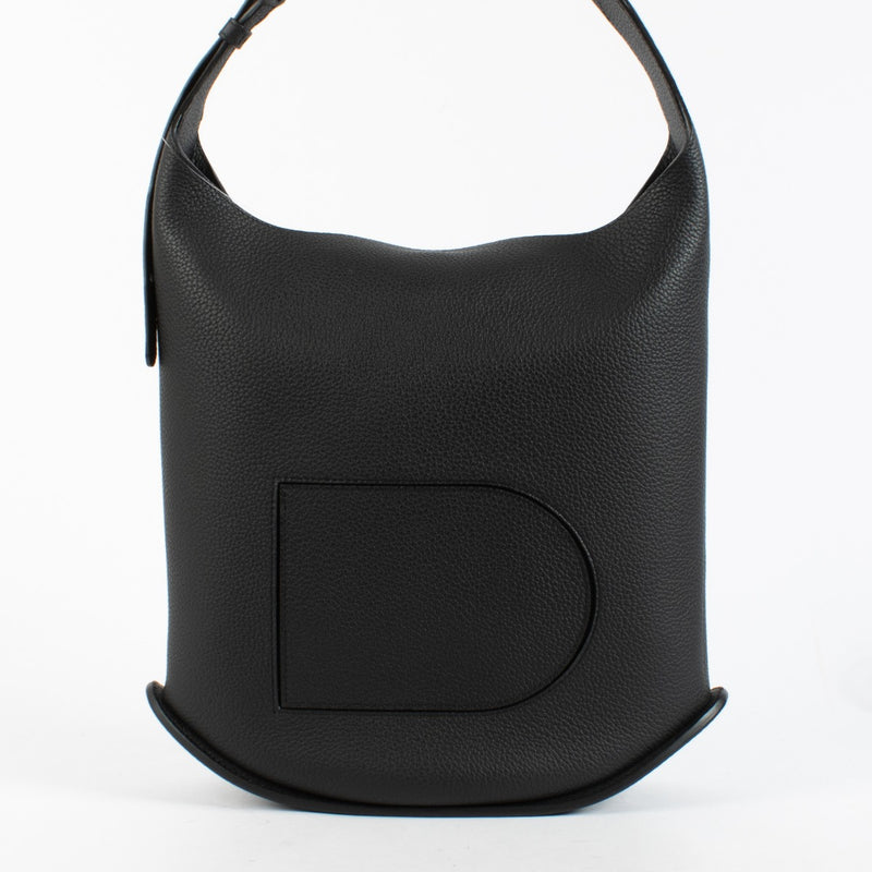 Delvaux Black Pin Hobo GM black leather shoulder bag at Labellov.com