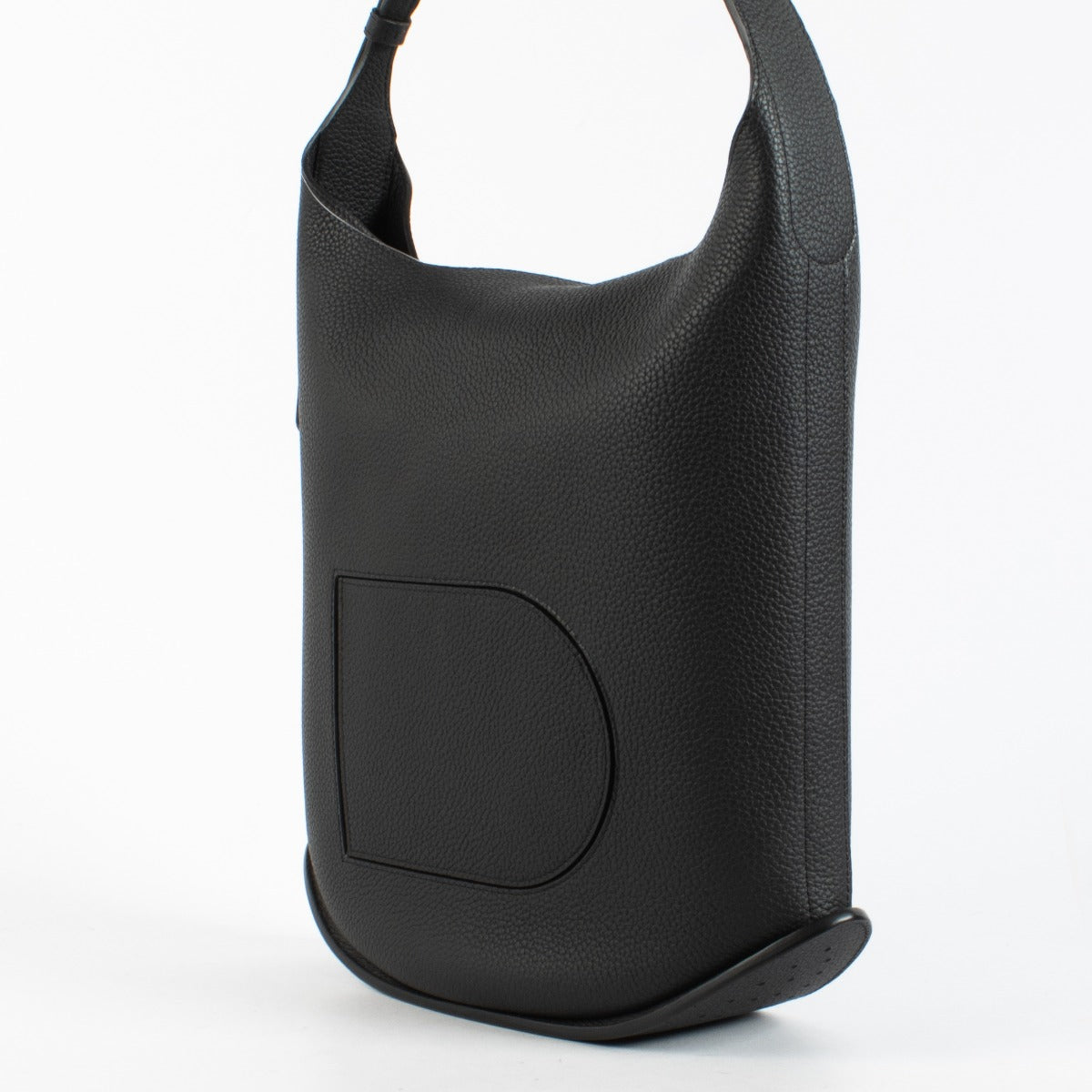 Delvaux Black Pin Hobo GM black leather shoulder bag at Labellov.com