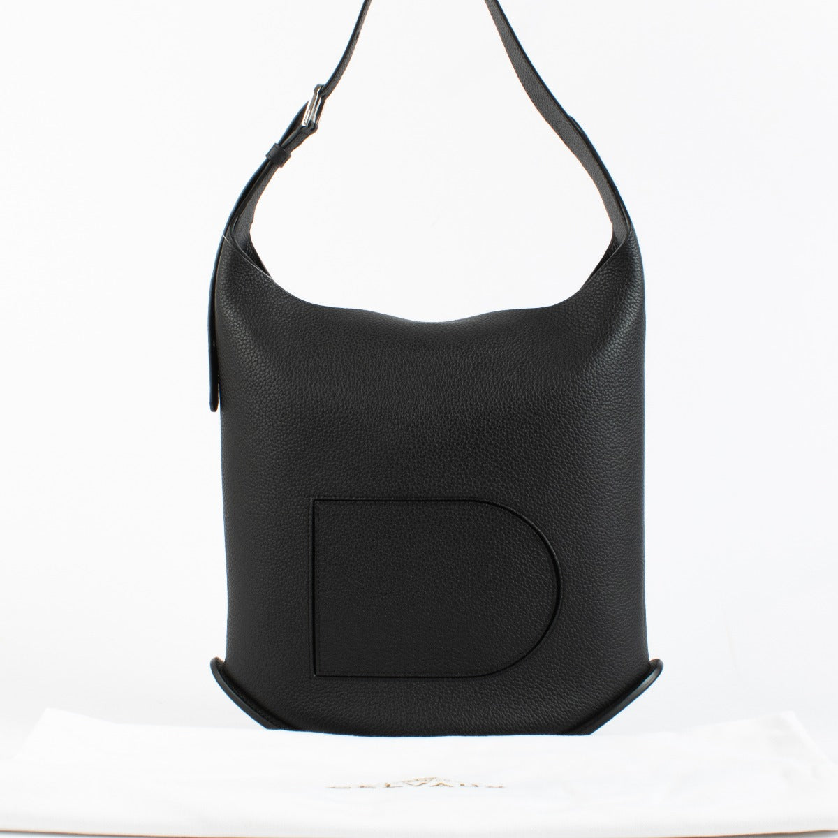Delvaux Black Pin Hobo GM black leather shoulder bag at Labellov.com