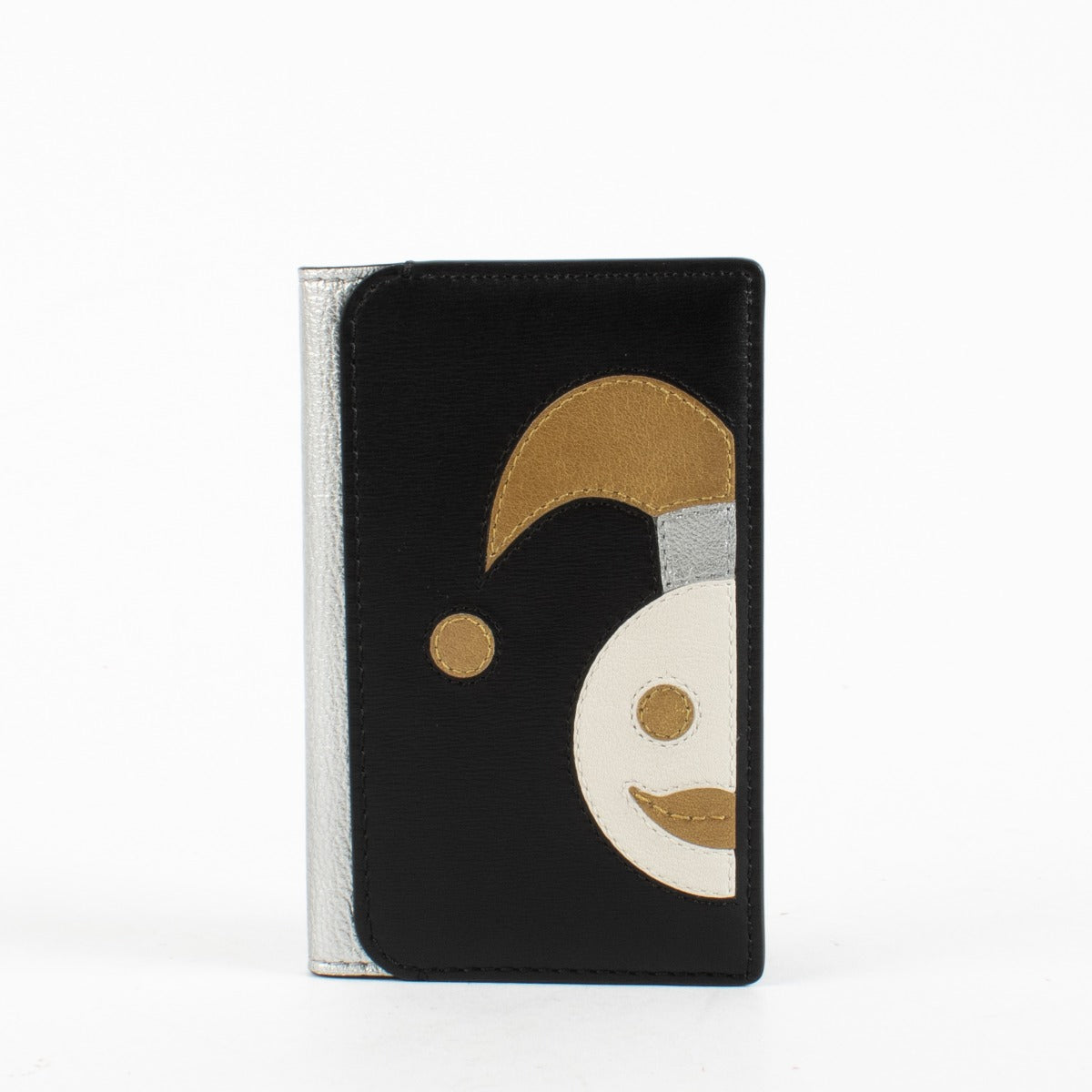 Delvaux Clown leather card holder with iconic motif at Labellov.com