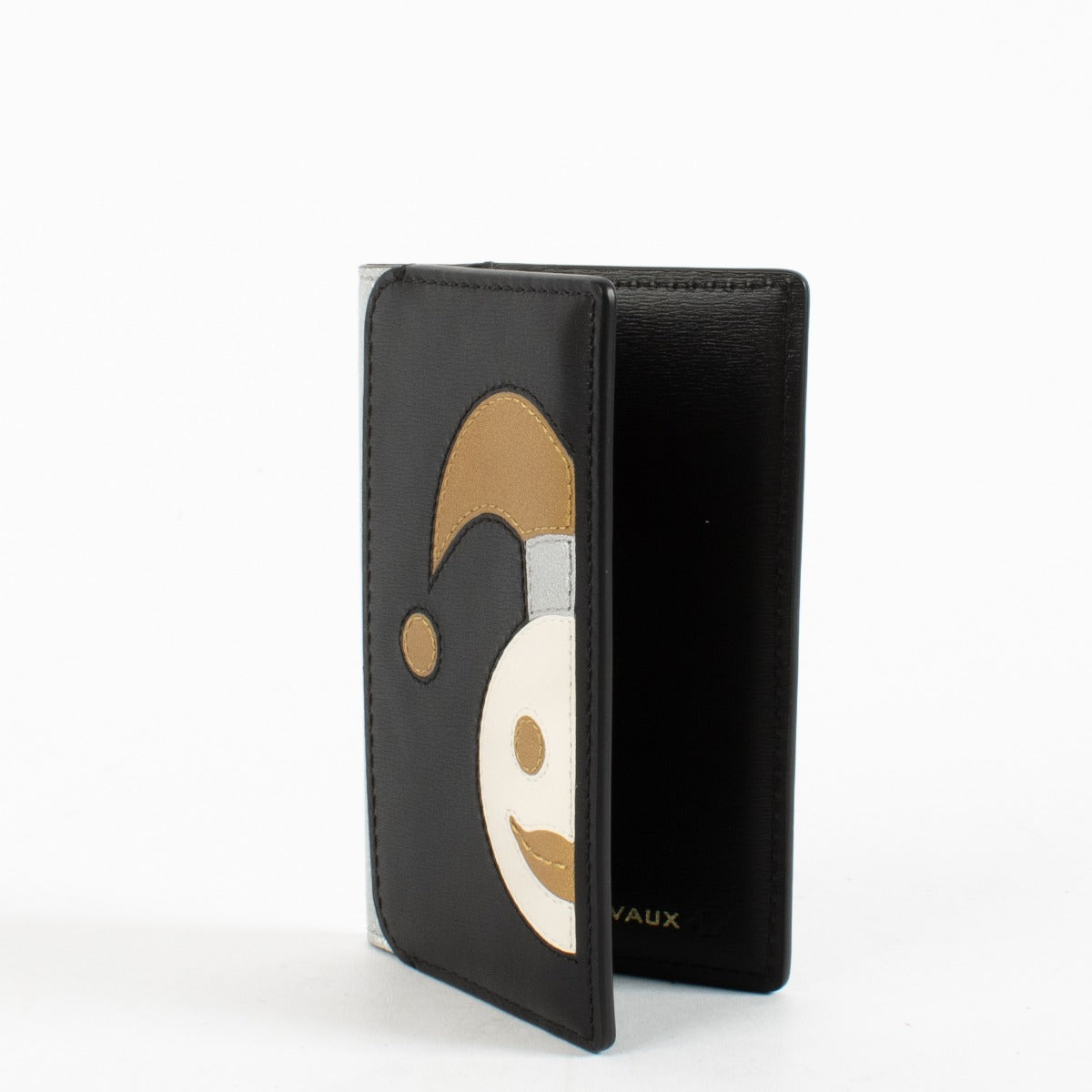 Delvaux Clown leather card holder with iconic motif at Labellov.com
