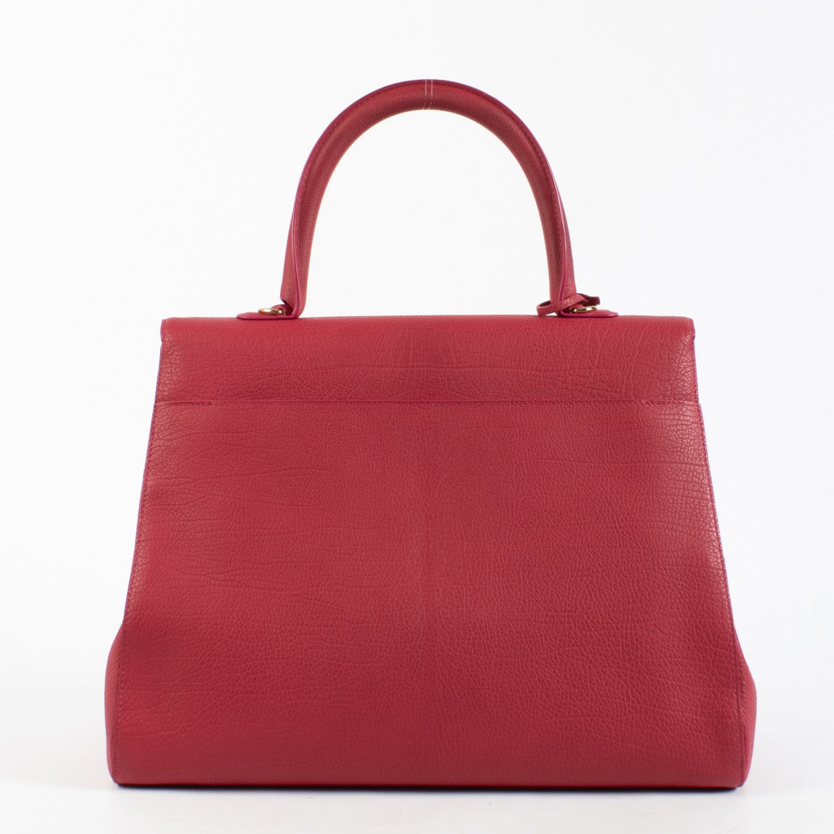 Delvaux Crispy Calf Brillant GM Fly red leather bag with gold-tone hardware at Labellov.com