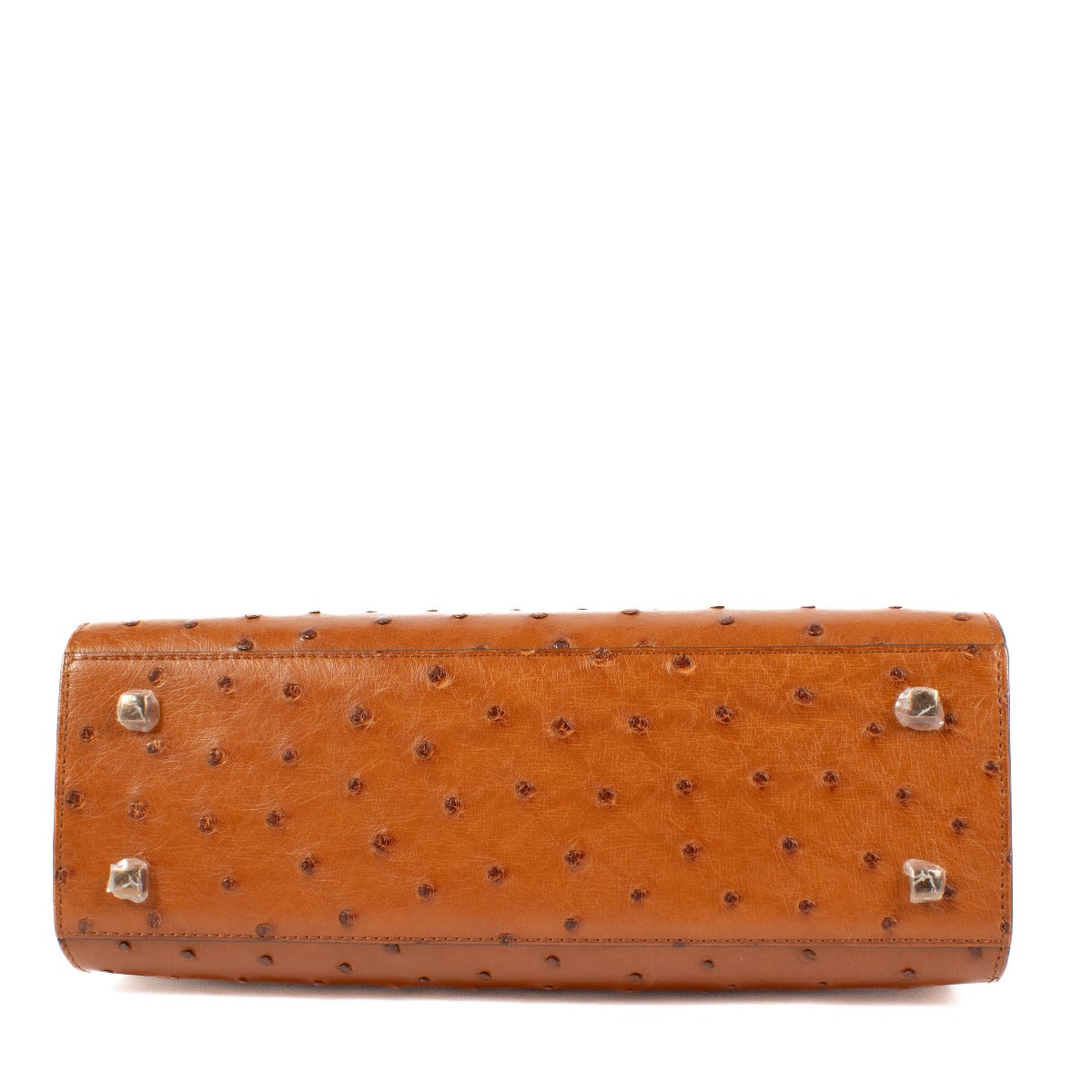 Shop 100% authentic secondhand Delvaux Brown Tempête MM Ostrich Top Handle on Labellov.com