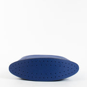 Delvaux Outremer Pin Hobo MM leather shoulder bag in blue with dust bag at Labellov.com