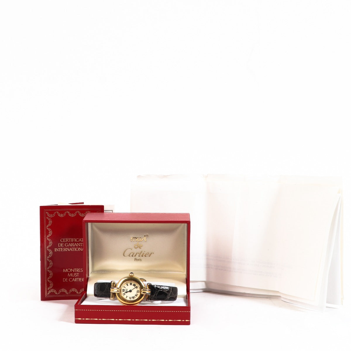 Buy an authentic second-hand Cartier Gold Vendome Vintage Watch in good condition at Labellov in Antwerp.
