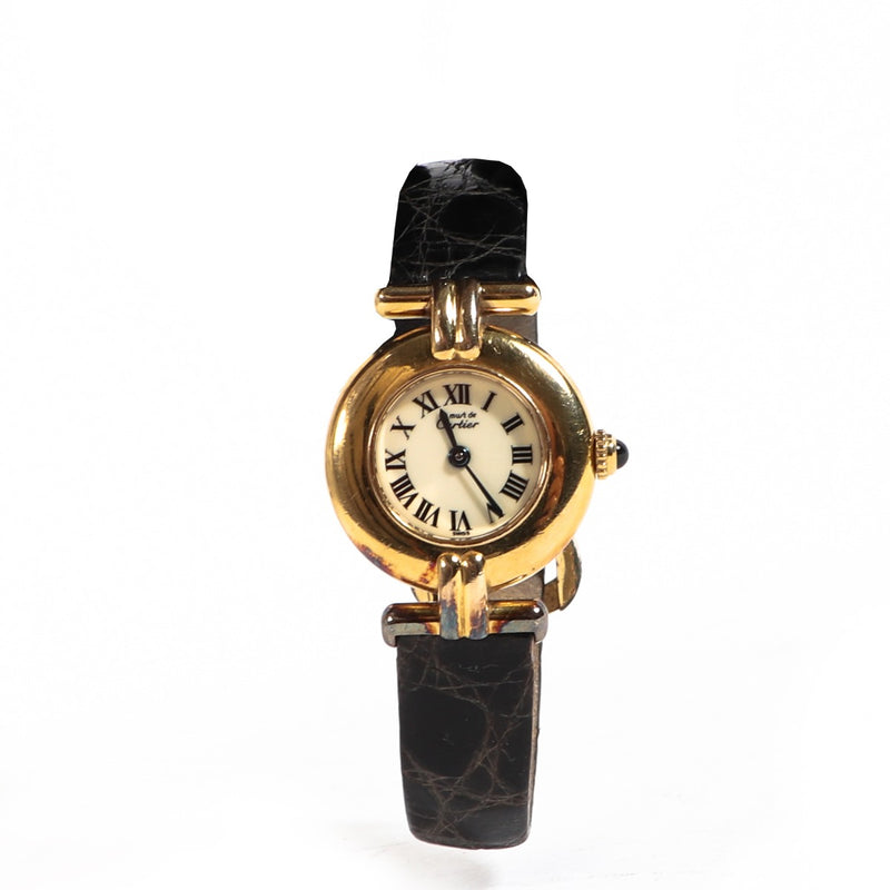 Buy an authentic second-hand Cartier Gold Vendome Vintage Watch in good condition at Labellov in Antwerp.
