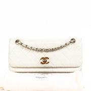 Chanel White Classic Flap Bag Vintage