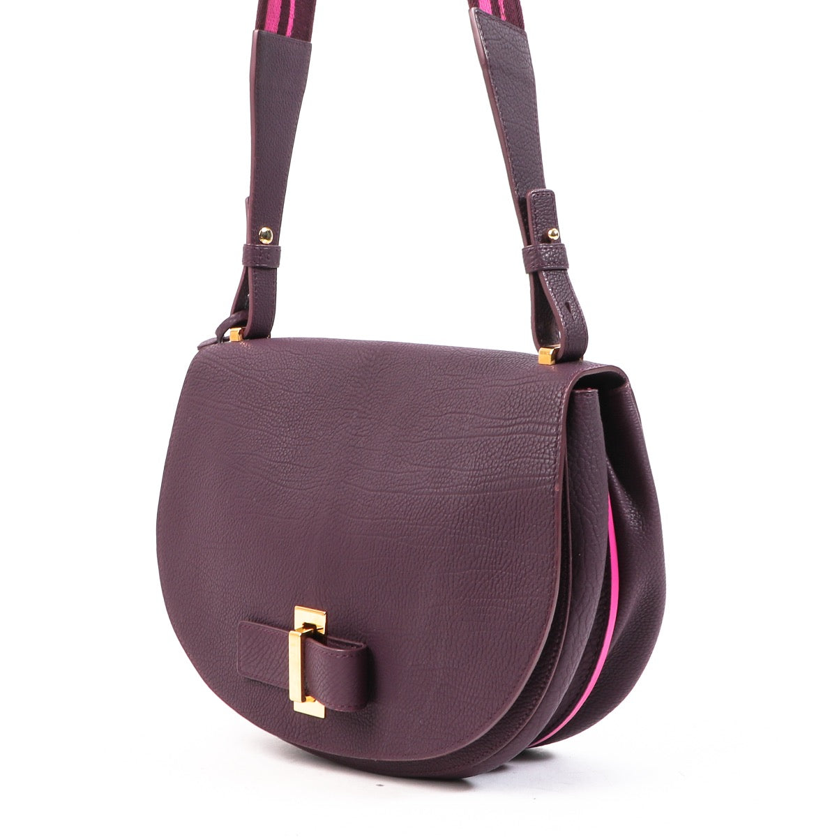 Shop safe online at Labellov in Antwerp this 100% authentic second hand Delvaux Le Mutin Purple Crispy Calf Crossbody