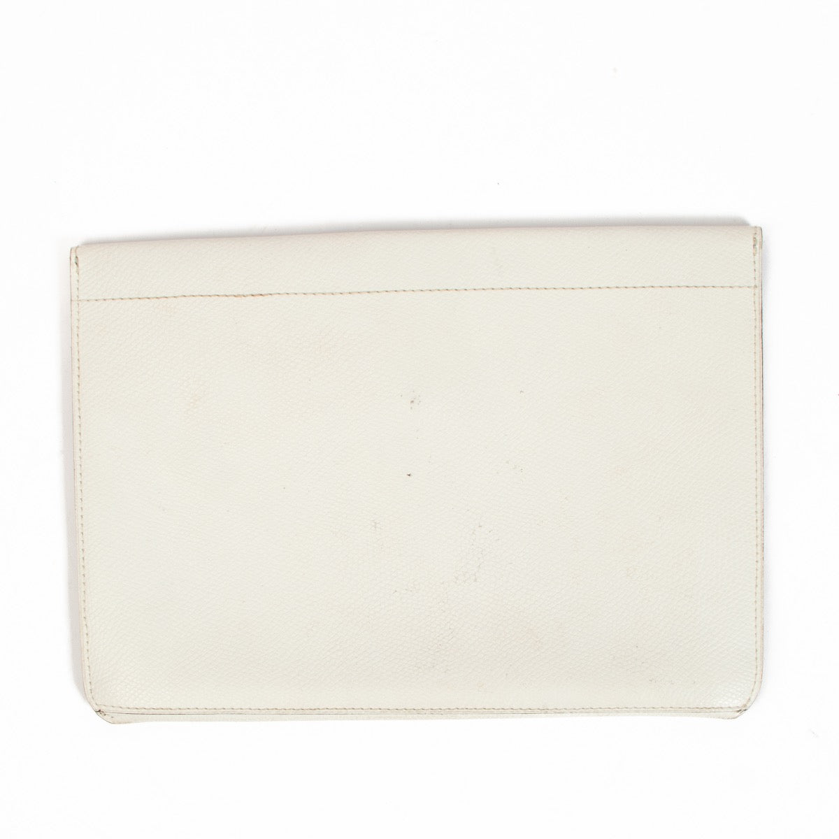 Buy an authentic Delvaux White Leather Vintage Envelope Clutch on Labellov.com