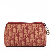 Buy an authentic Christian Dior Burgundy Oblique Canvas Pouch in good condition at Labellov in Antwerp.