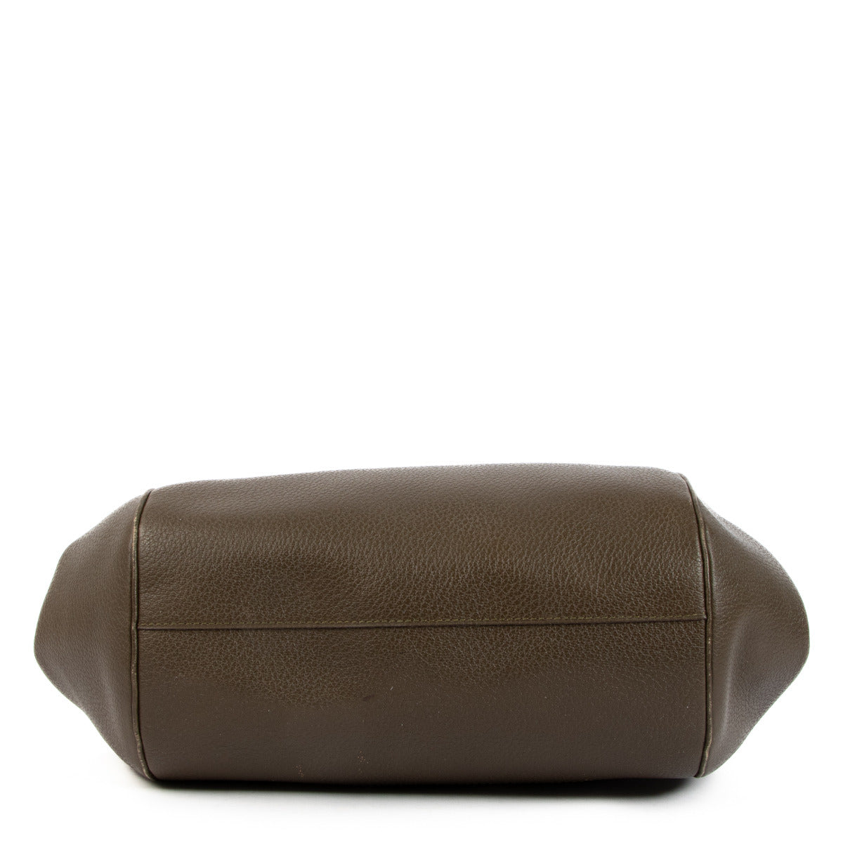 Delvaux Khaki Brown Baladin Bag