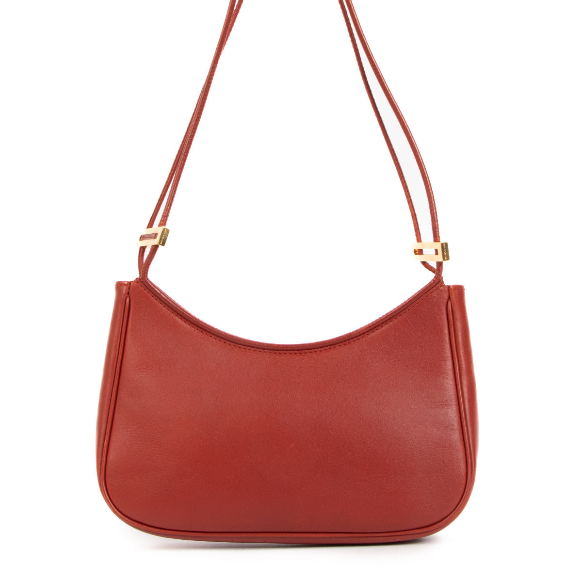 Delvaux Red Leather Shoulder Bag for the best price at Labellov secondhand luxury