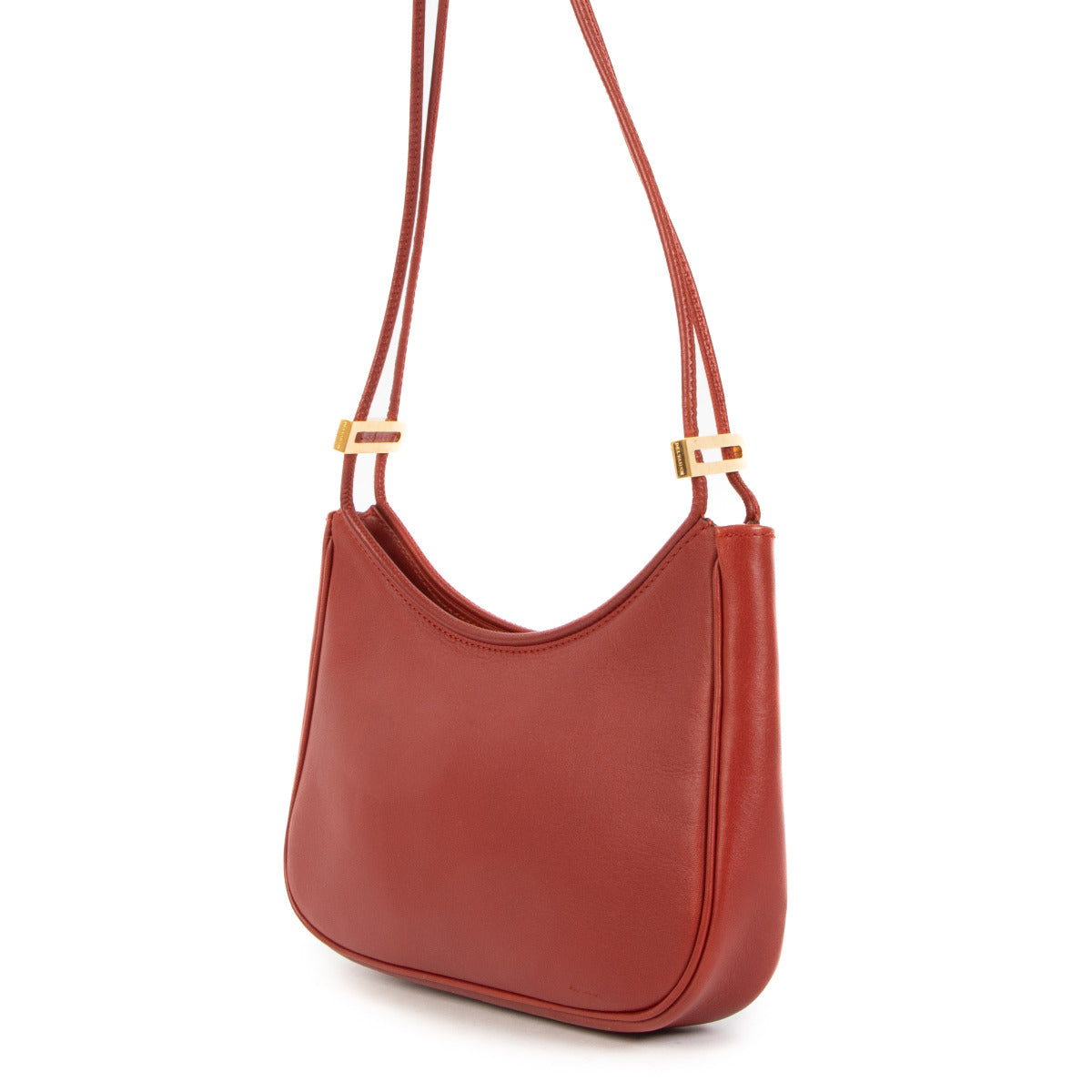Delvaux Red Leather Shoulder Bag